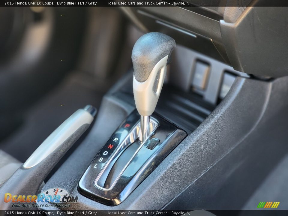 2015 Honda Civic LX Coupe Dyno Blue Pearl / Gray Photo #13