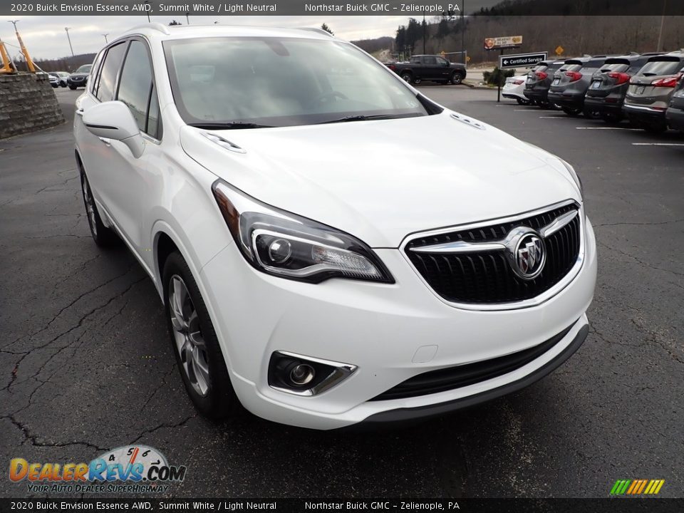 2020 Buick Envision Essence AWD Summit White / Light Neutral Photo #10