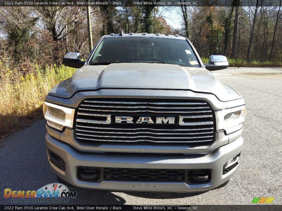 2022 Ram 3500 Laramie Crew Cab 4x4 Billet Silver Metallic / Black Photo #3