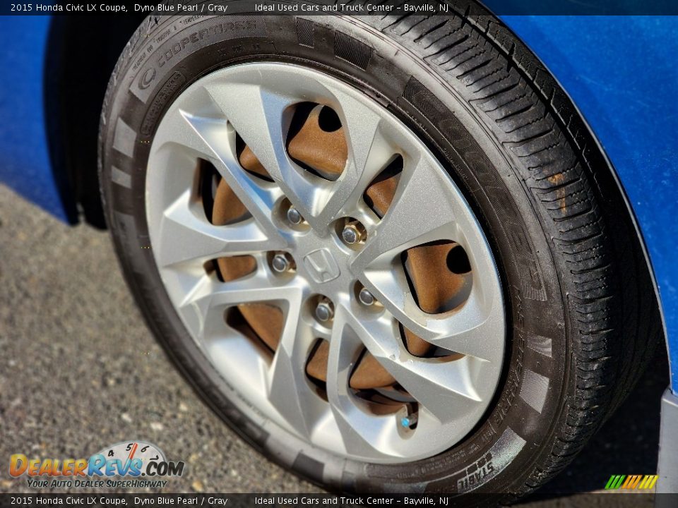 2015 Honda Civic LX Coupe Dyno Blue Pearl / Gray Photo #20