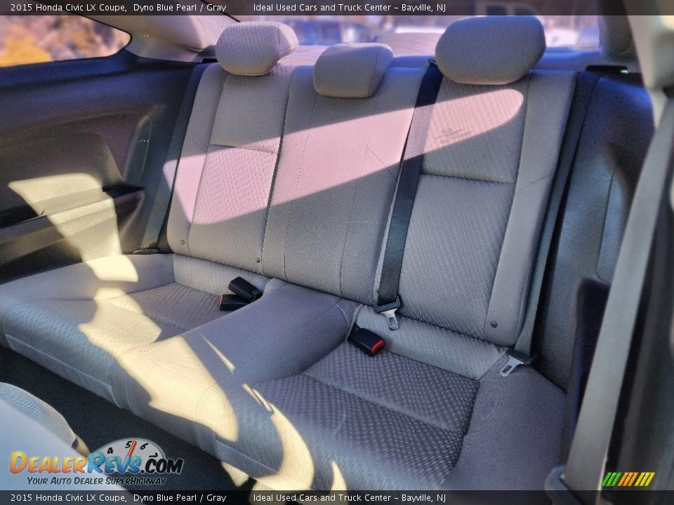 2015 Honda Civic LX Coupe Dyno Blue Pearl / Gray Photo #22