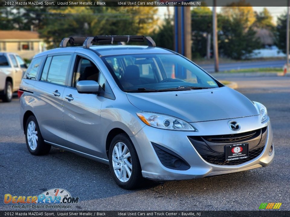 2012 Mazda MAZDA5 Sport Liquid Silver Metallic / Black Photo #2