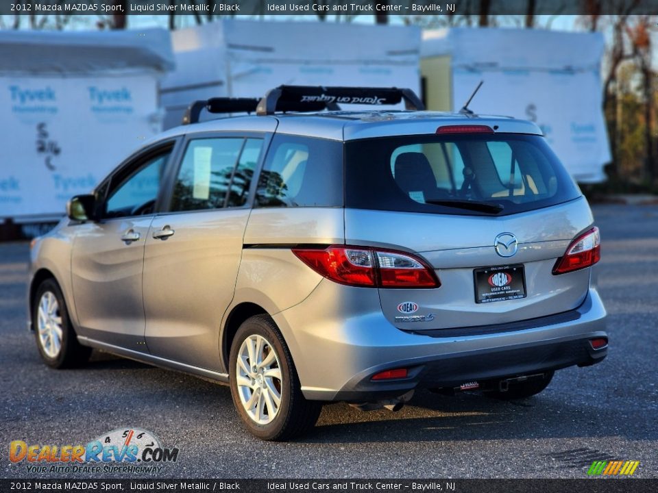 2012 Mazda MAZDA5 Sport Liquid Silver Metallic / Black Photo #4