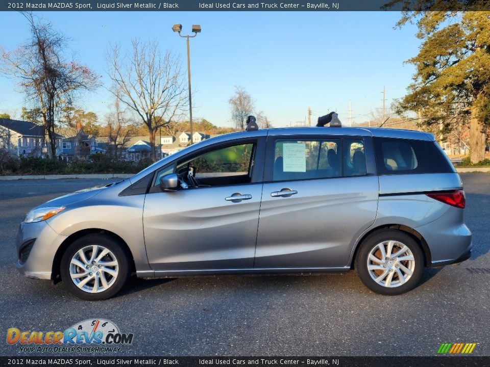 2012 Mazda MAZDA5 Sport Liquid Silver Metallic / Black Photo #5