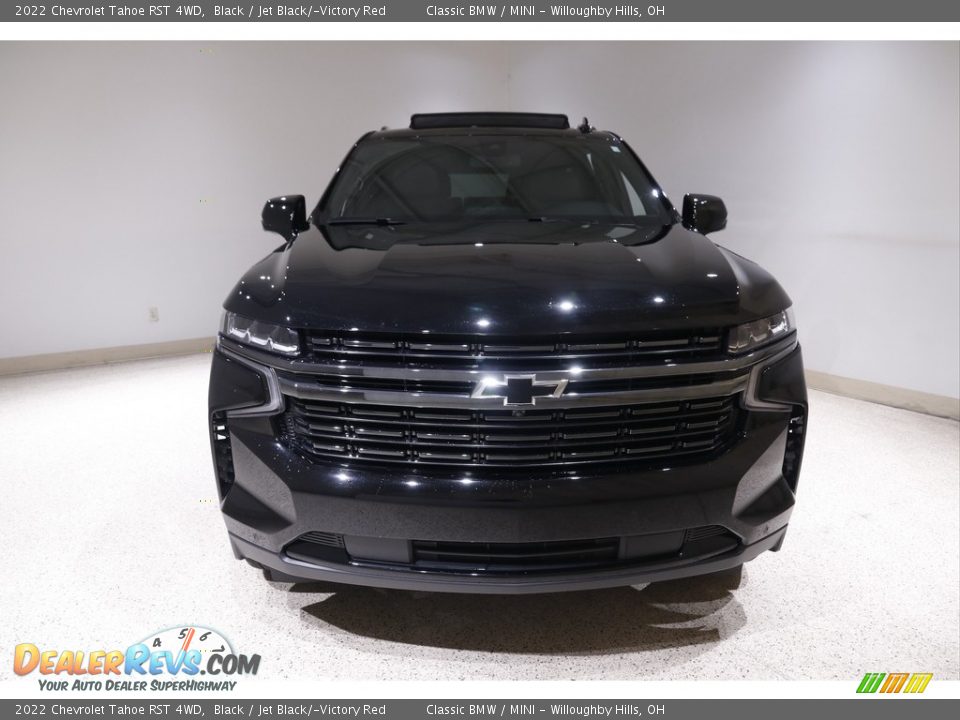 2022 Chevrolet Tahoe RST 4WD Black / Jet Black/­Victory Red Photo #2