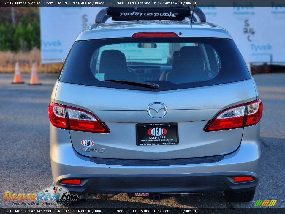 2012 Mazda MAZDA5 Sport Liquid Silver Metallic / Black Photo #6