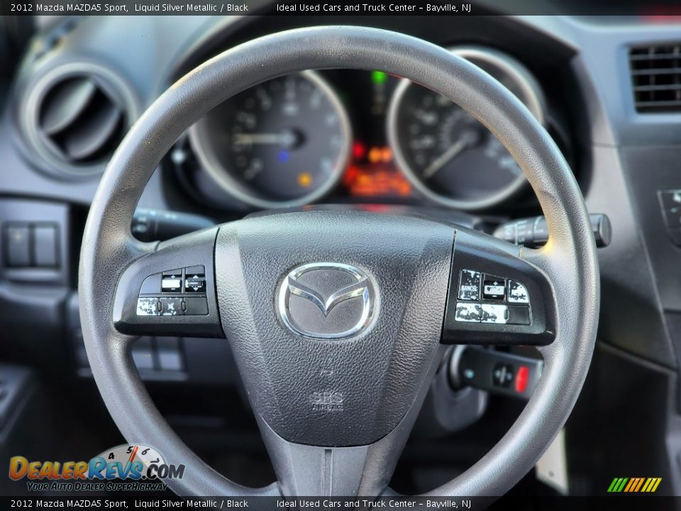 2012 Mazda MAZDA5 Sport Liquid Silver Metallic / Black Photo #16