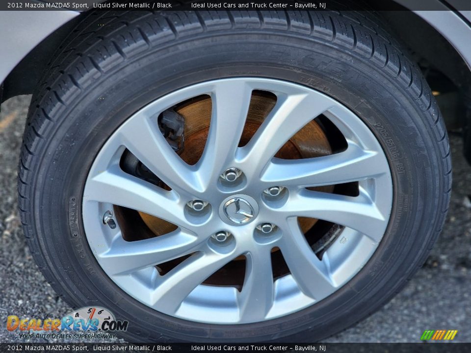 2012 Mazda MAZDA5 Sport Liquid Silver Metallic / Black Photo #18
