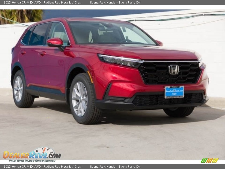 2023 Honda CR-V EX AWD Radiant Red Metallic / Gray Photo #1