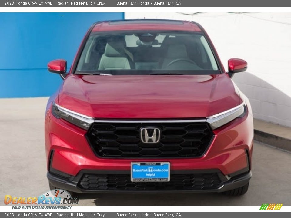 2023 Honda CR-V EX AWD Radiant Red Metallic / Gray Photo #3