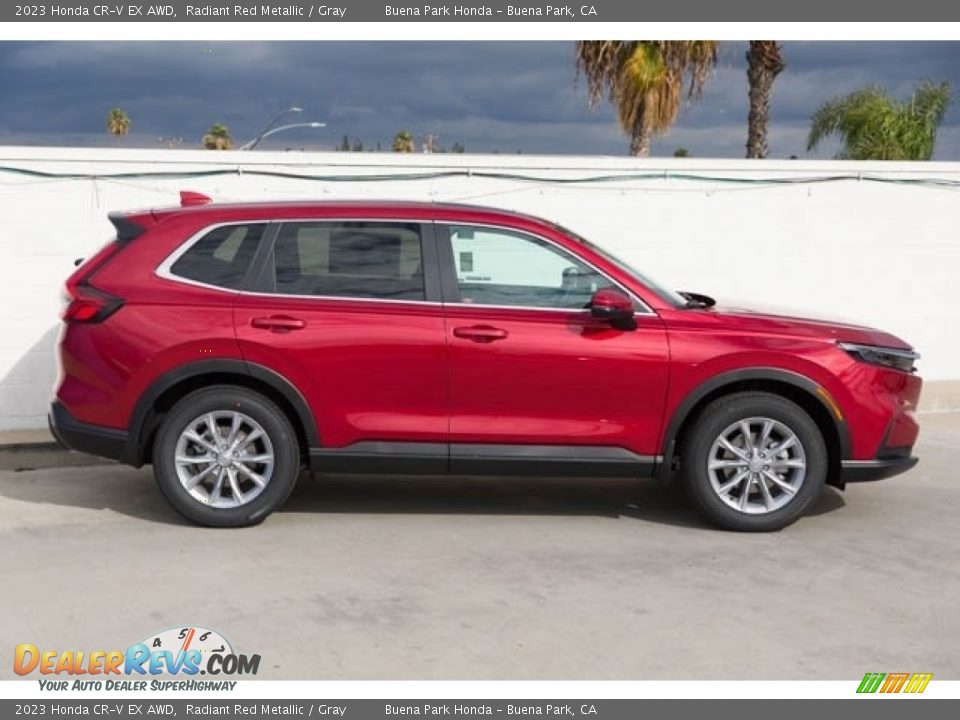 2023 Honda CR-V EX AWD Radiant Red Metallic / Gray Photo #8