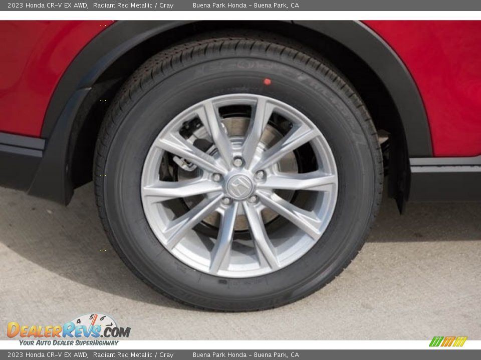 2023 Honda CR-V EX AWD Radiant Red Metallic / Gray Photo #10