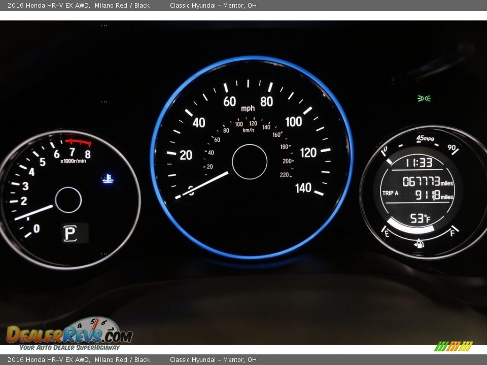 2016 Honda HR-V EX AWD Milano Red / Black Photo #8