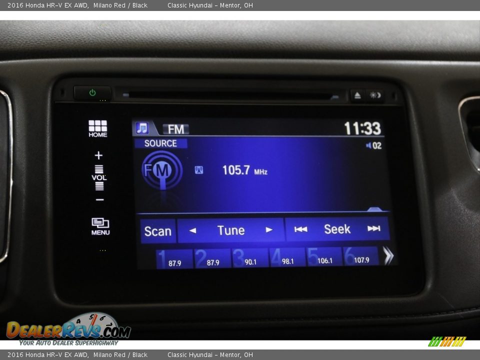 2016 Honda HR-V EX AWD Milano Red / Black Photo #10