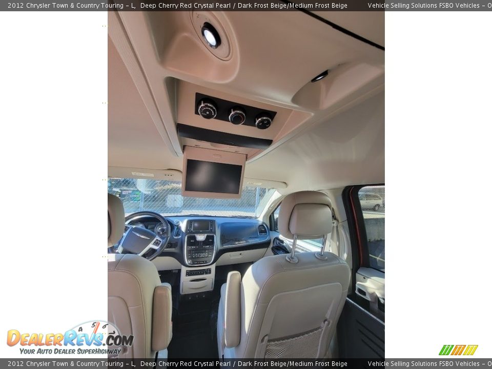 2012 Chrysler Town & Country Touring - L Deep Cherry Red Crystal Pearl / Dark Frost Beige/Medium Frost Beige Photo #11