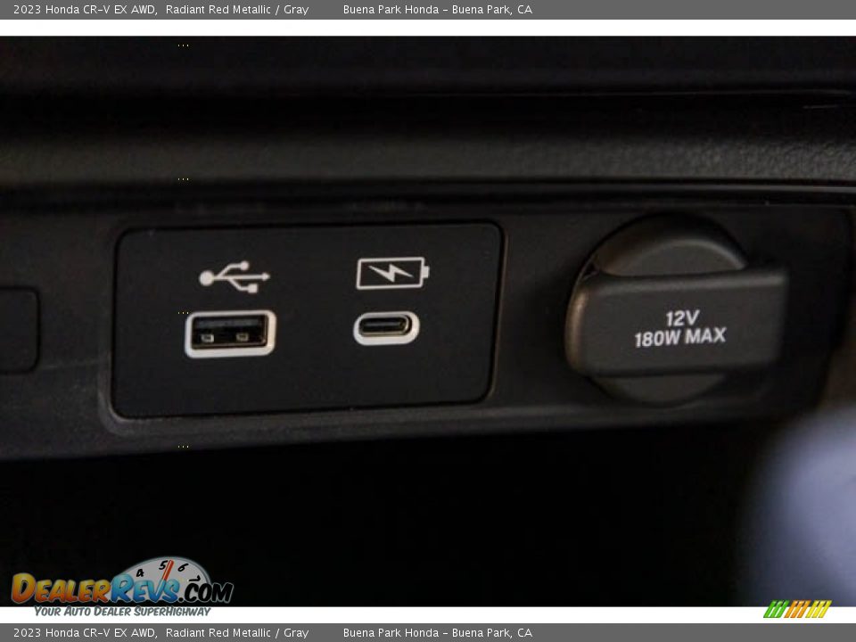 2023 Honda CR-V EX AWD Radiant Red Metallic / Gray Photo #22