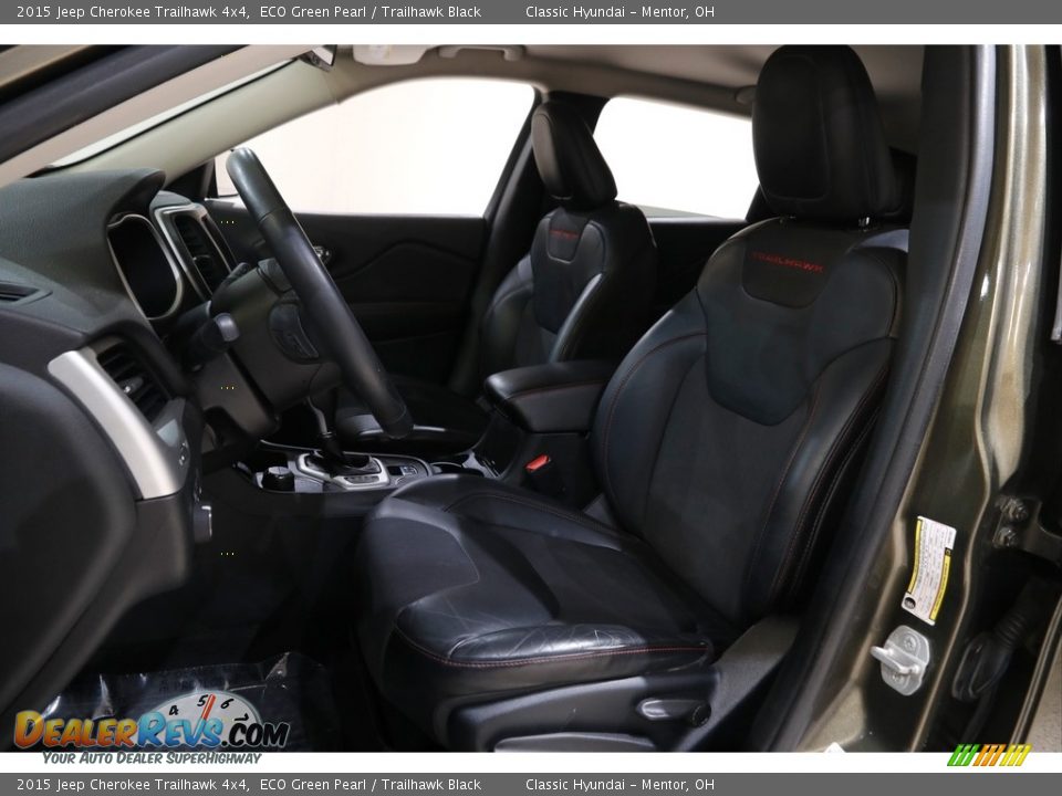 2015 Jeep Cherokee Trailhawk 4x4 ECO Green Pearl / Trailhawk Black Photo #5