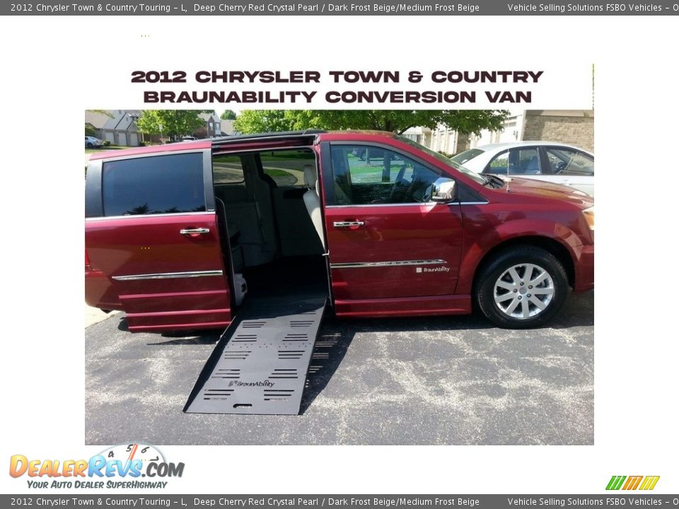 2012 Chrysler Town & Country Touring - L Deep Cherry Red Crystal Pearl / Dark Frost Beige/Medium Frost Beige Photo #22