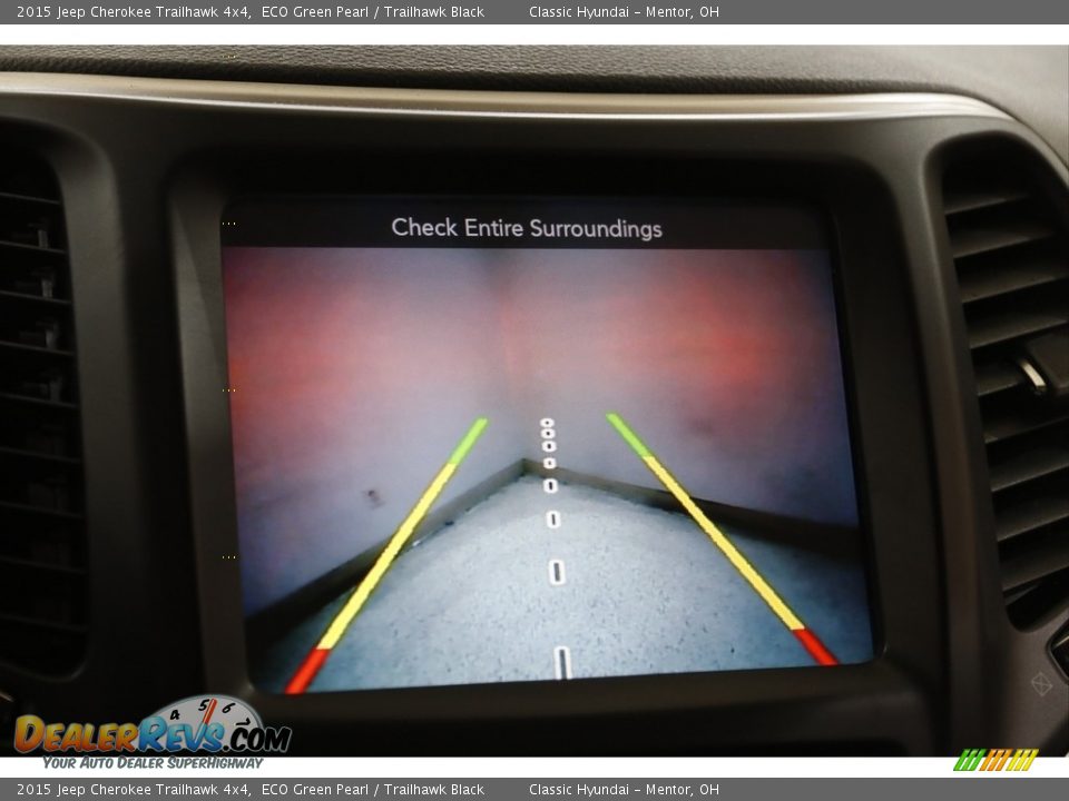 2015 Jeep Cherokee Trailhawk 4x4 ECO Green Pearl / Trailhawk Black Photo #13