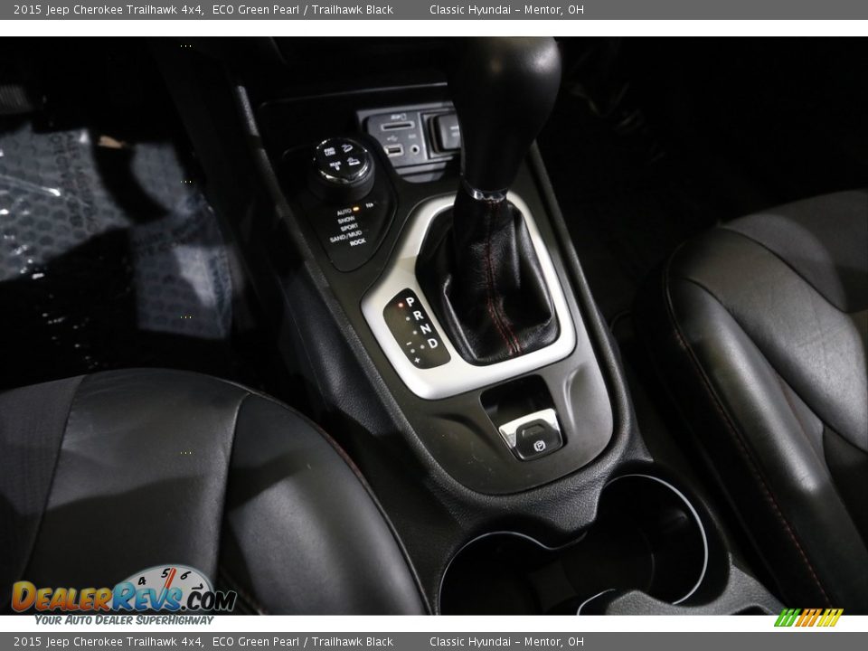 2015 Jeep Cherokee Trailhawk 4x4 ECO Green Pearl / Trailhawk Black Photo #14