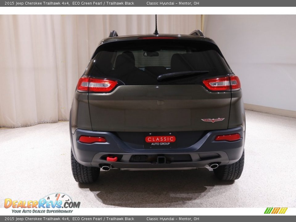 2015 Jeep Cherokee Trailhawk 4x4 ECO Green Pearl / Trailhawk Black Photo #20