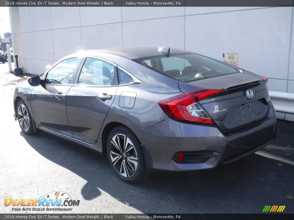 2018 Honda Civic EX-T Sedan Modern Steel Metallic / Black Photo #9