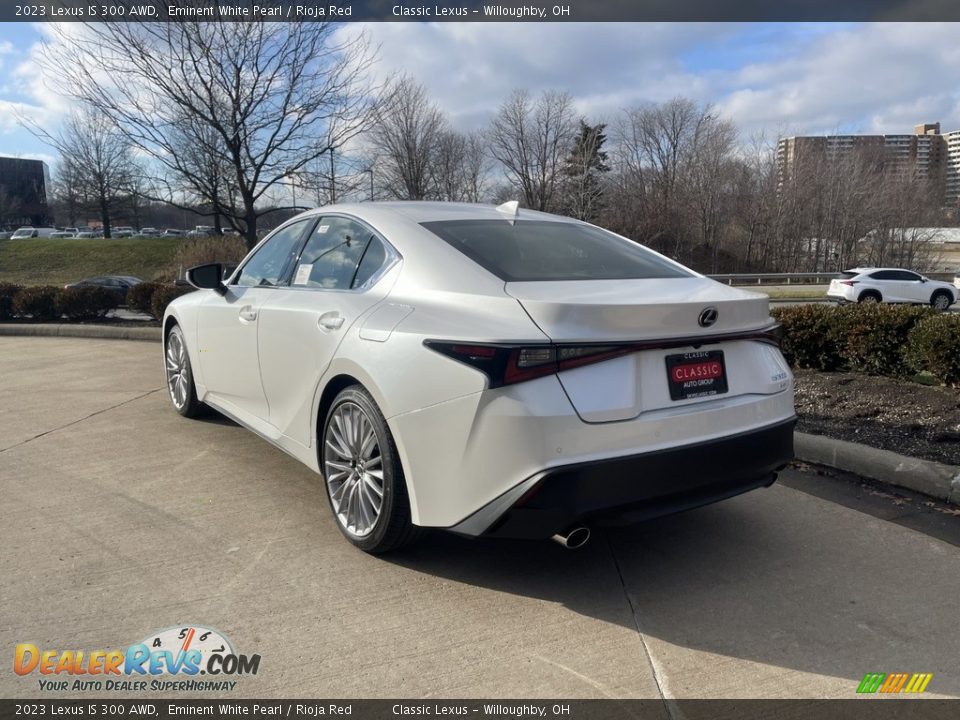 2023 Lexus IS 300 AWD Eminent White Pearl / Rioja Red Photo #4