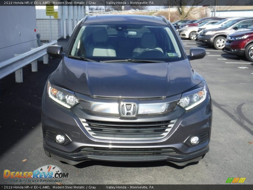 2019 Honda HR-V EX-L AWD Modern Steel Metallic / Gray Photo #6