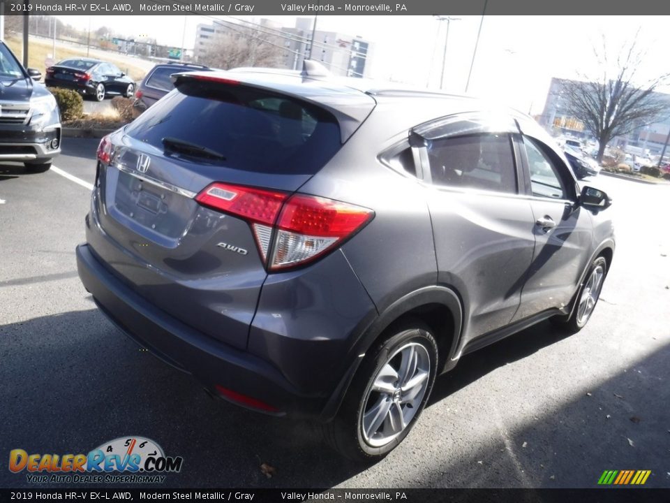 2019 Honda HR-V EX-L AWD Modern Steel Metallic / Gray Photo #8