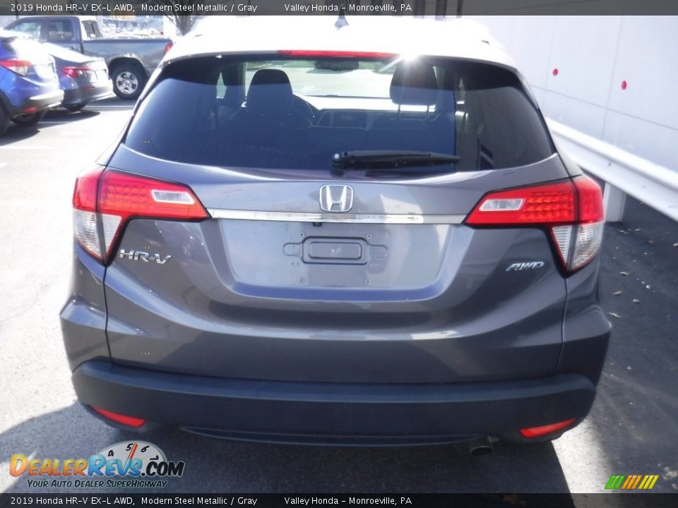 2019 Honda HR-V EX-L AWD Modern Steel Metallic / Gray Photo #9