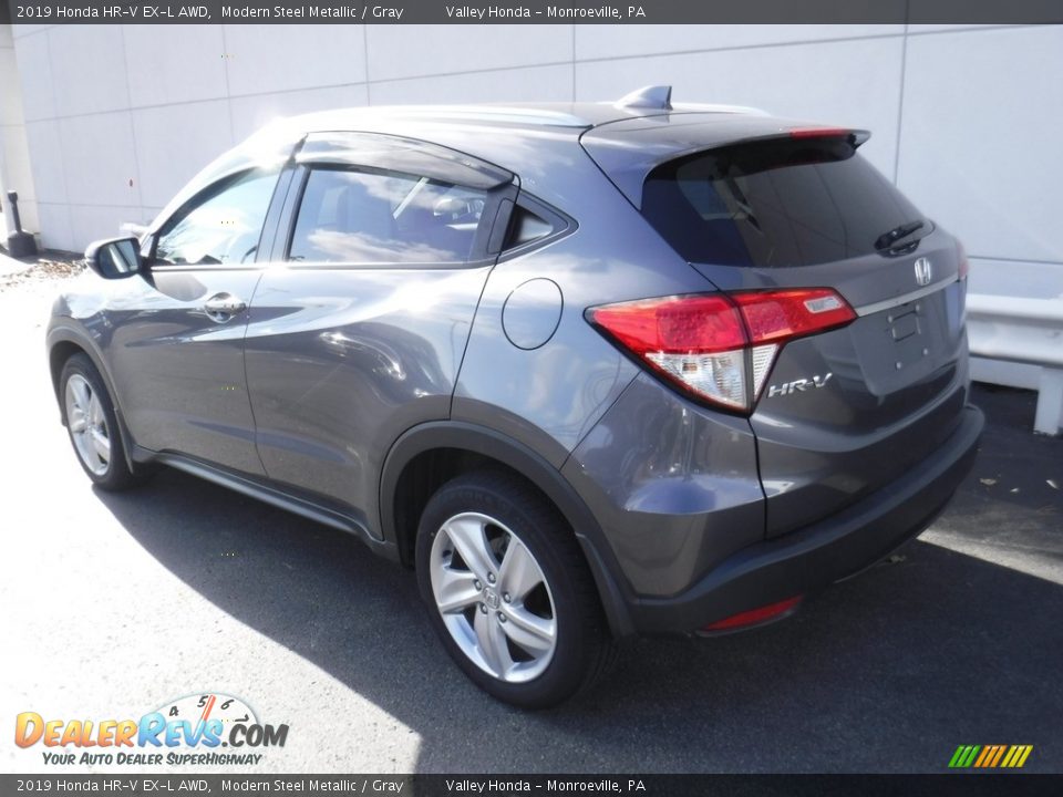 2019 Honda HR-V EX-L AWD Modern Steel Metallic / Gray Photo #11