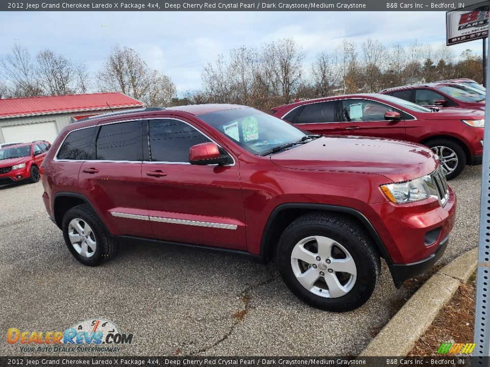 2012 Jeep Grand Cherokee Laredo X Package 4x4 Deep Cherry Red Crystal Pearl / Dark Graystone/Medium Graystone Photo #2