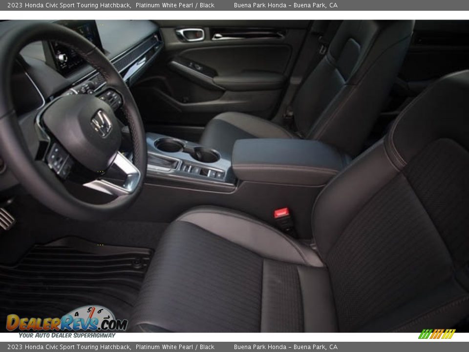 2023 Honda Civic Sport Touring Hatchback Platinum White Pearl / Black Photo #15