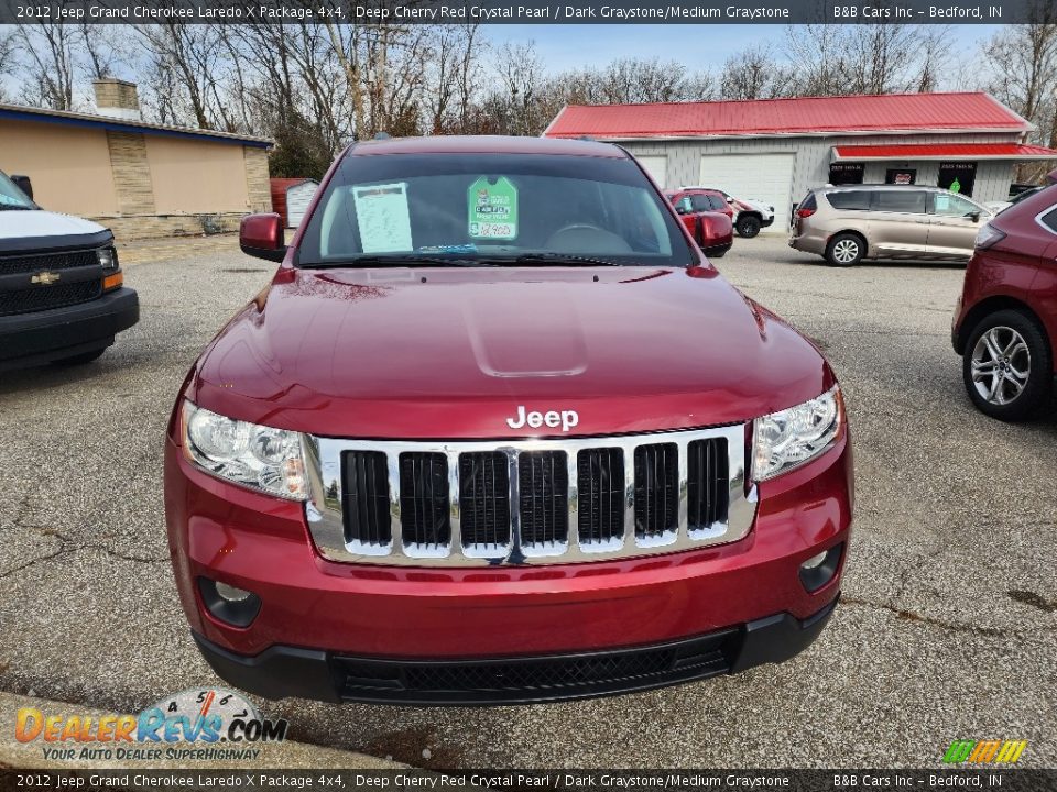 2012 Jeep Grand Cherokee Laredo X Package 4x4 Deep Cherry Red Crystal Pearl / Dark Graystone/Medium Graystone Photo #3