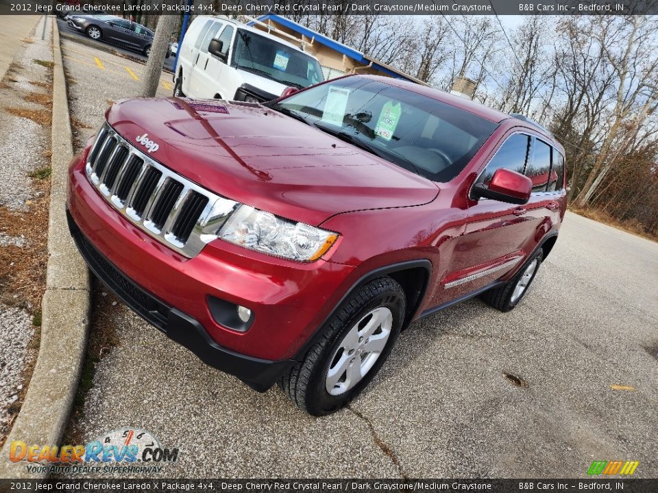 2012 Jeep Grand Cherokee Laredo X Package 4x4 Deep Cherry Red Crystal Pearl / Dark Graystone/Medium Graystone Photo #4