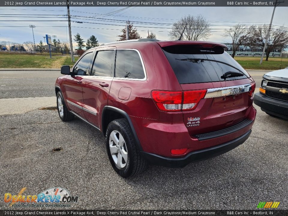 2012 Jeep Grand Cherokee Laredo X Package 4x4 Deep Cherry Red Crystal Pearl / Dark Graystone/Medium Graystone Photo #6