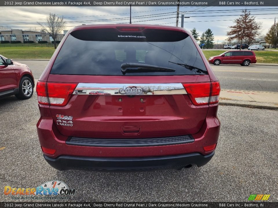 2012 Jeep Grand Cherokee Laredo X Package 4x4 Deep Cherry Red Crystal Pearl / Dark Graystone/Medium Graystone Photo #7