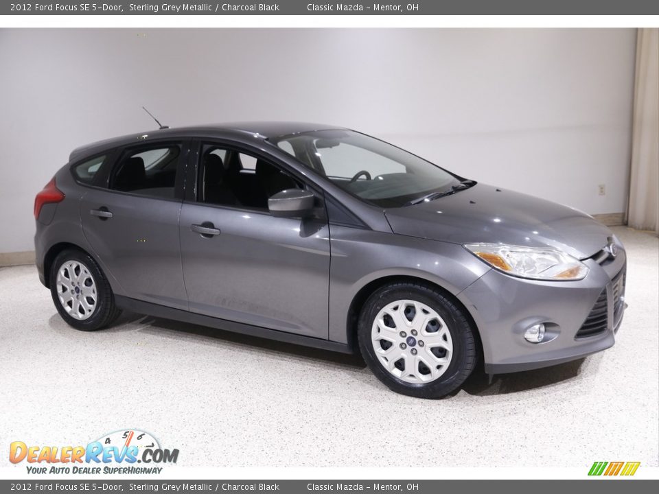 2012 Ford Focus SE 5-Door Sterling Grey Metallic / Charcoal Black Photo #1