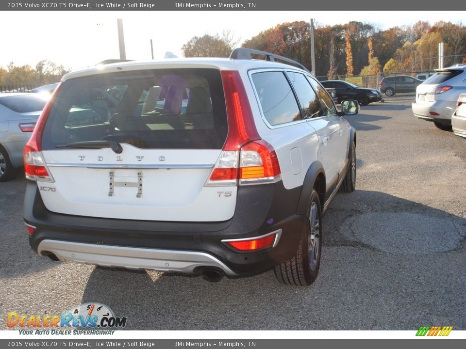 2015 Volvo XC70 T5 Drive-E Ice White / Soft Beige Photo #5