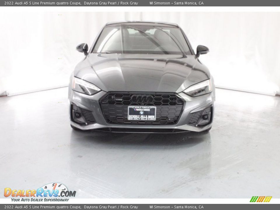 2022 Audi A5 S Line Premium quattro Coupe Daytona Gray Pearl / Rock Gray Photo #2