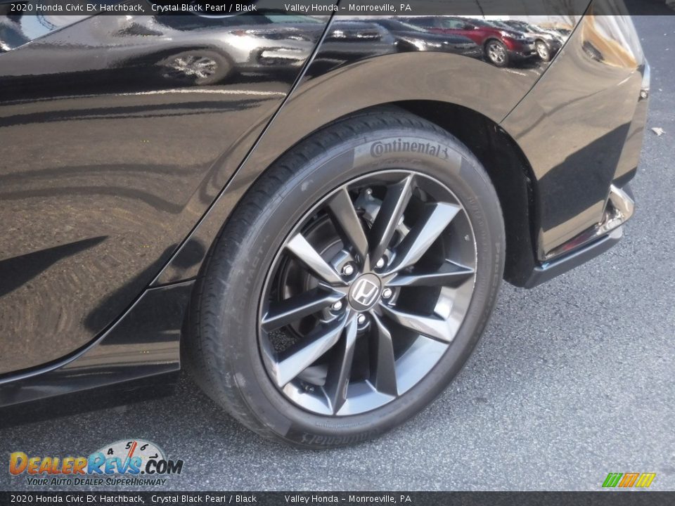 2020 Honda Civic EX Hatchback Crystal Black Pearl / Black Photo #3