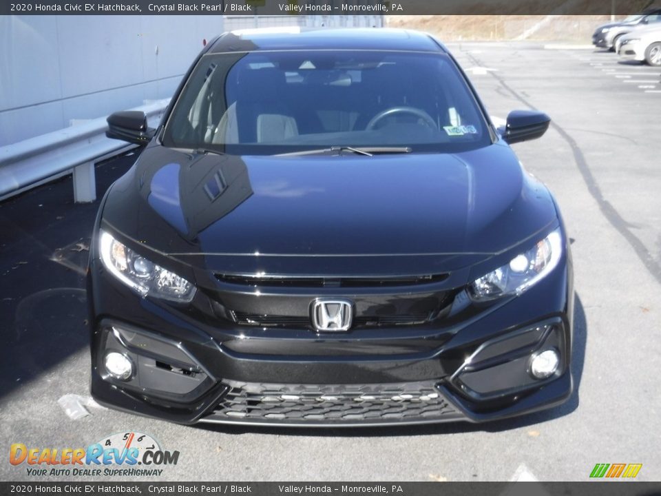 2020 Honda Civic EX Hatchback Crystal Black Pearl / Black Photo #5