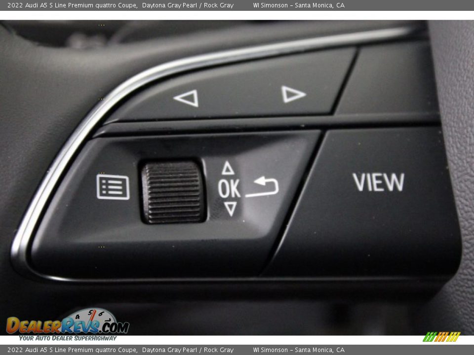 2022 Audi A5 S Line Premium quattro Coupe Steering Wheel Photo #13