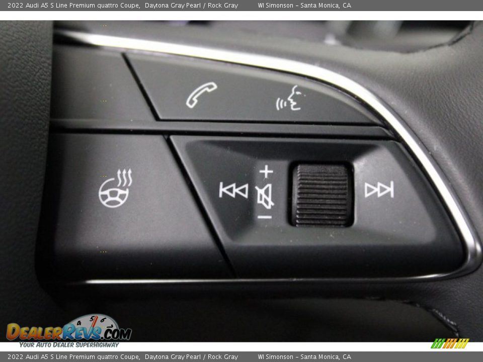 2022 Audi A5 S Line Premium quattro Coupe Steering Wheel Photo #14