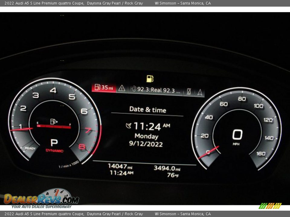 2022 Audi A5 S Line Premium quattro Coupe Gauges Photo #15