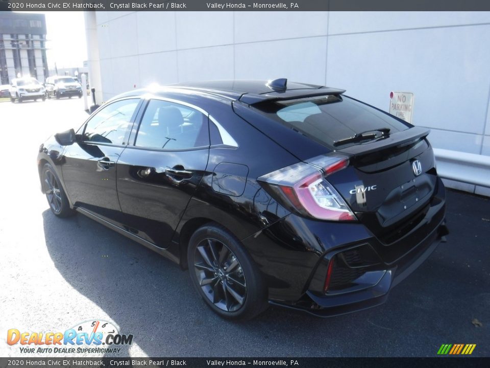 2020 Honda Civic EX Hatchback Crystal Black Pearl / Black Photo #10