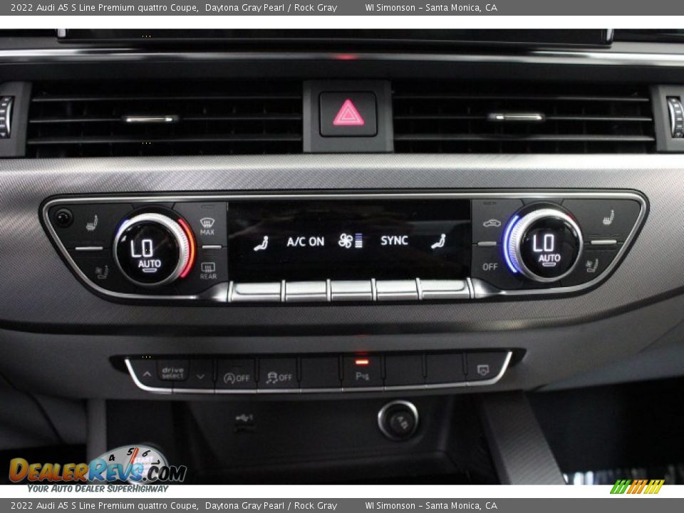 Controls of 2022 Audi A5 S Line Premium quattro Coupe Photo #20