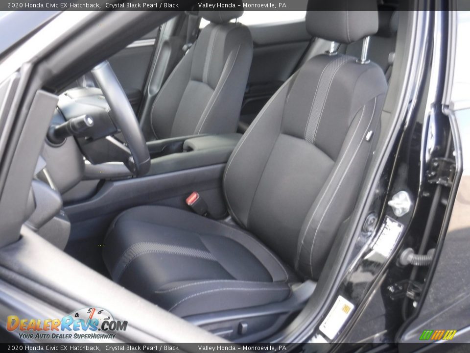 2020 Honda Civic EX Hatchback Crystal Black Pearl / Black Photo #14