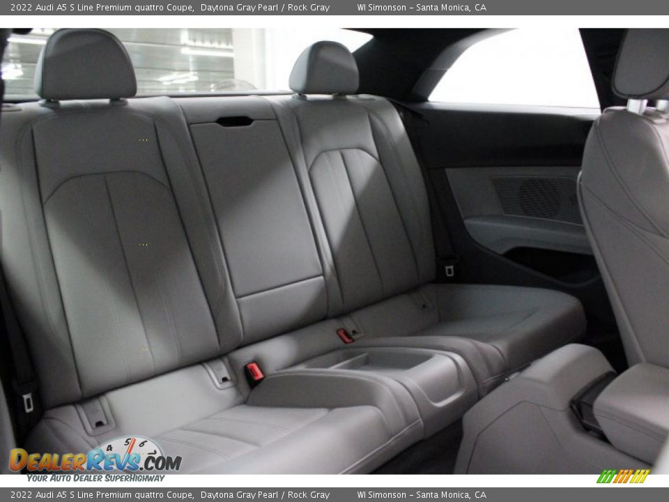 Rear Seat of 2022 Audi A5 S Line Premium quattro Coupe Photo #30