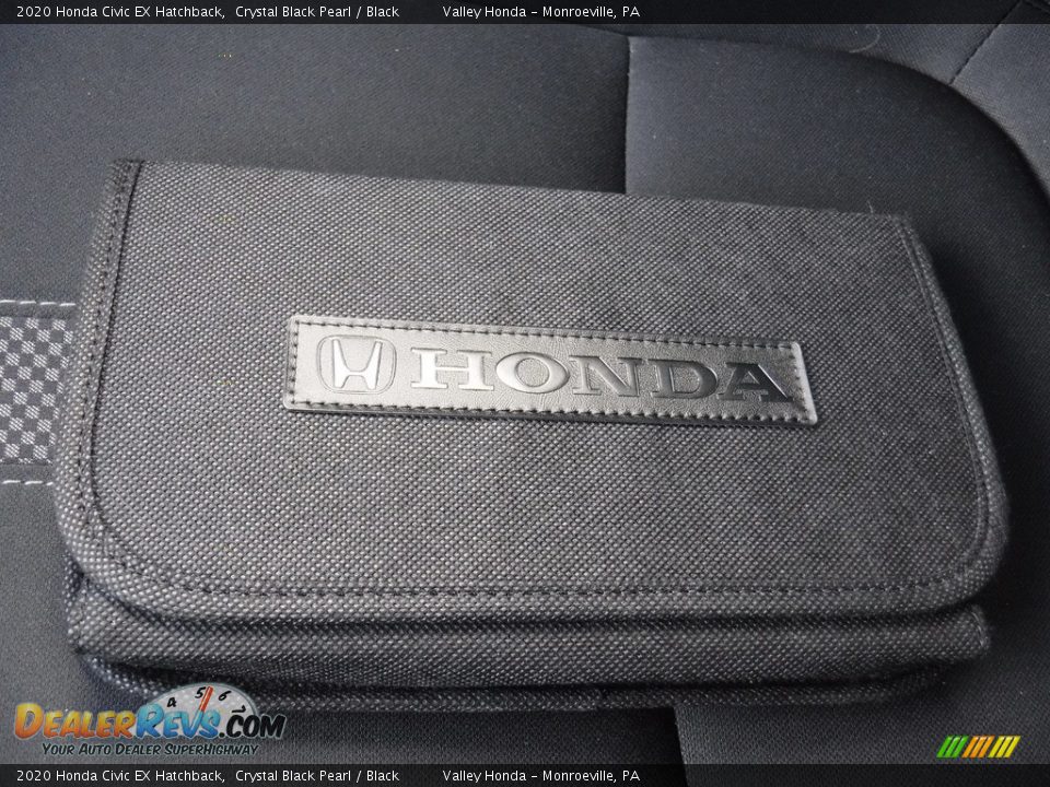 2020 Honda Civic EX Hatchback Crystal Black Pearl / Black Photo #24
